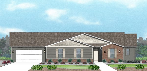 Carolina Craftsman - Single Story House Plans in Cedar City UT