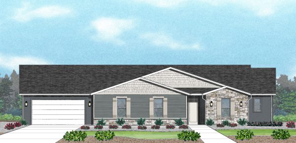 Carolina Craftsman - Single Story House Plans in Cedar City UT
