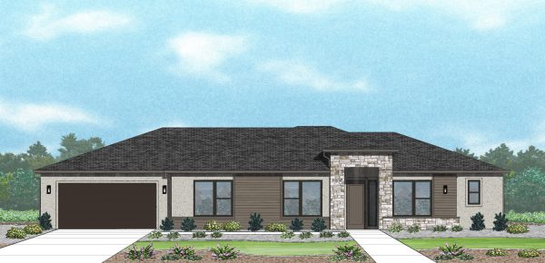 Carolina Modern Prairie - Single Story House Plans in Cedar City UT