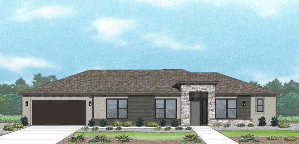 Carolina Modern Prairie - Single Story House Plans in Cedar City UT