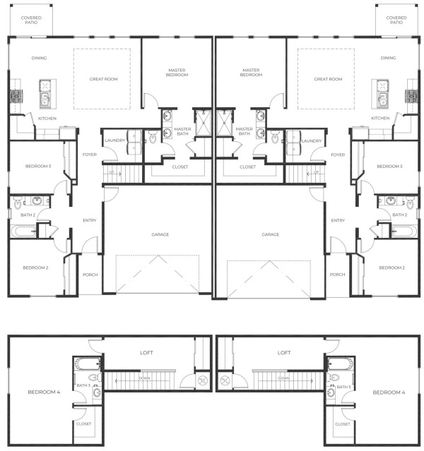 Rosa Canina FP - Single Story House Plans in Cedar City UT