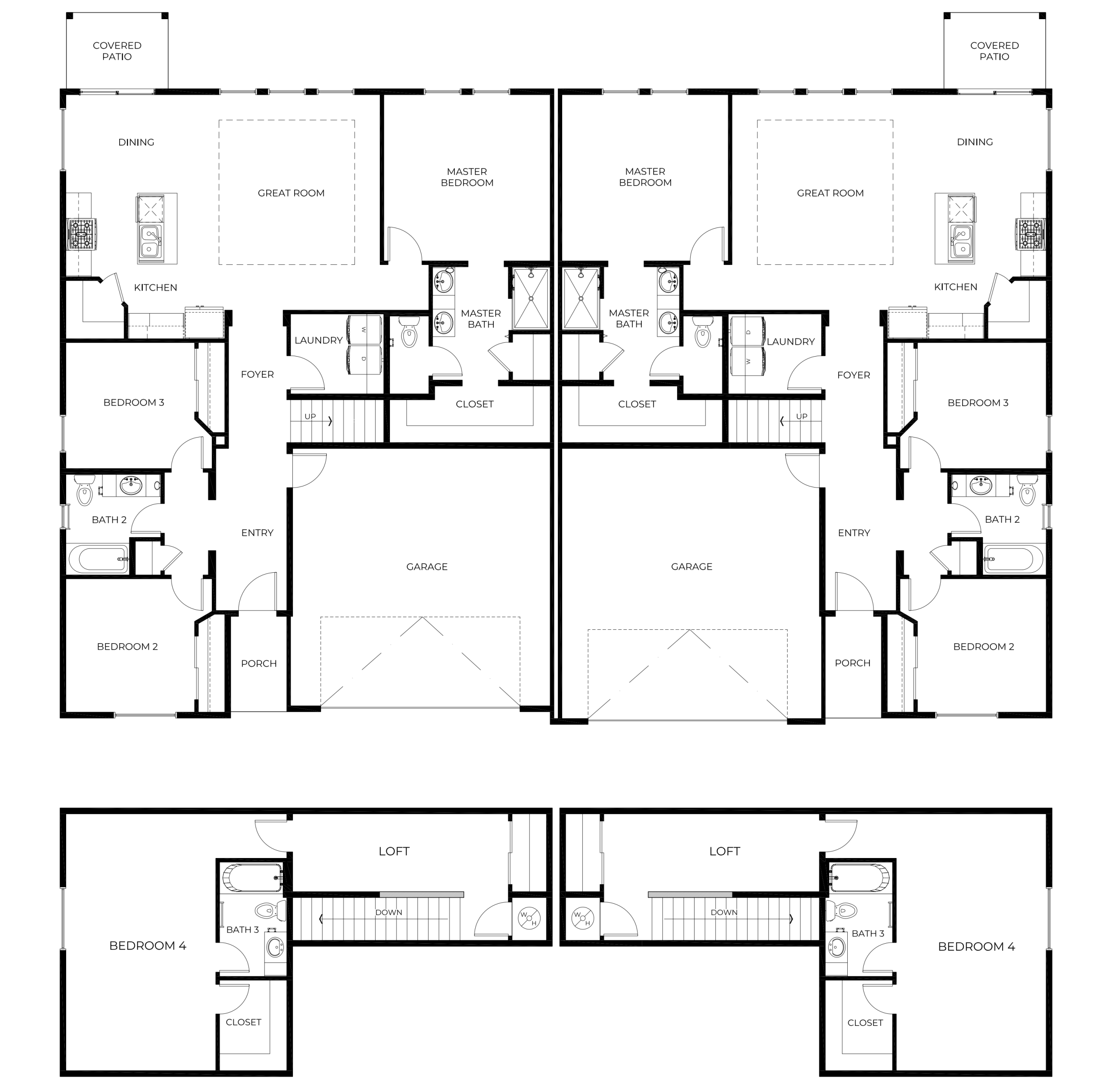 Rosa Canina FP - Two Story House Plans in Cedar City UT